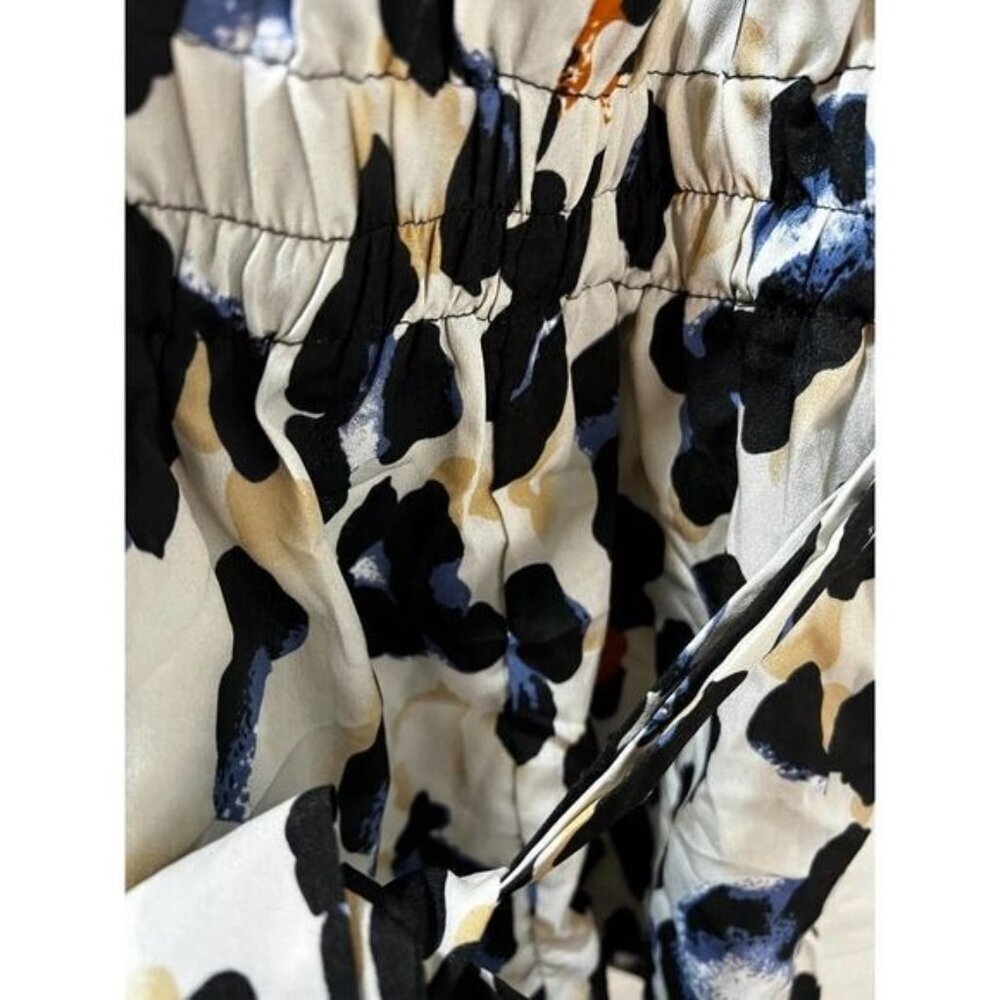 SheIn Women's  Animal Print Button Front Belted‎ Cami Romper XS - Picture 7 of 7